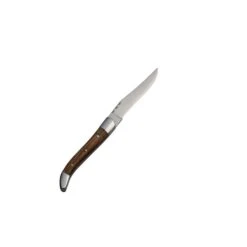 Laguiole, Steak Knife, Natural Wood Handle, 4" Blade, 13/0, 8.88" , Set Of 12