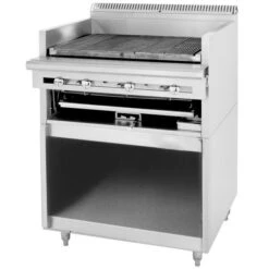 Liquid Propane 36in Cuisine Range Match Radiant Charbroiler W Adj Grates And Strg Base-108000 BTU