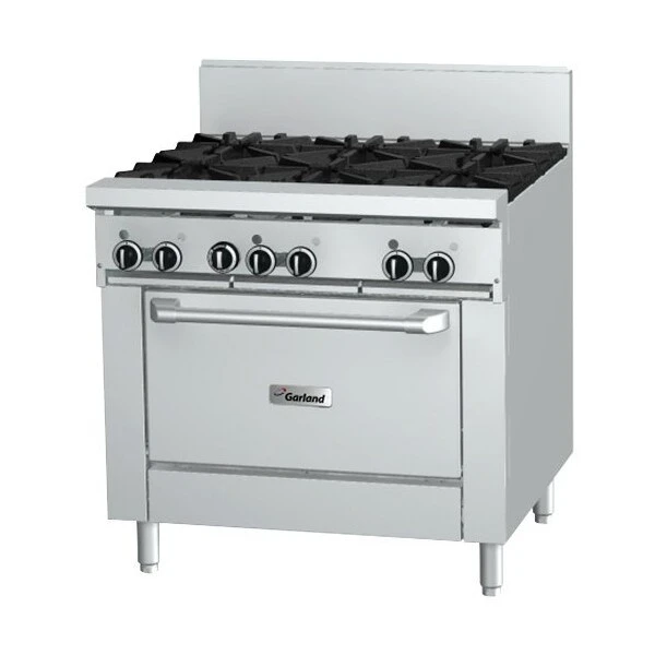 GF36-G36R Natural Gas 36in Range W Flame Failure Protection 36in Griddle And Std Oven-92000 BTU