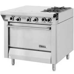 M42-6R Master Series Liquid Propane 2 Burner 34in Range W Even Heat Hot Top Std Oven-129000 BTU