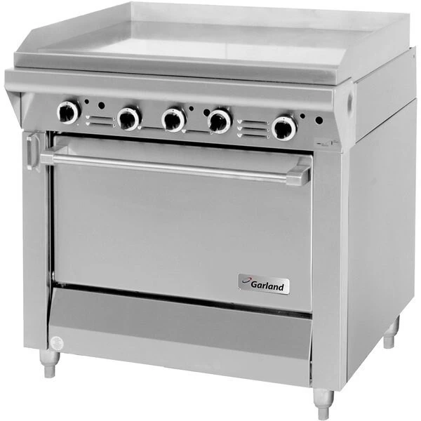 MST47R-E LP Master Sentry Series Liq Propane Griddle Top 34in Range W Standard Oven - 125000 BTU