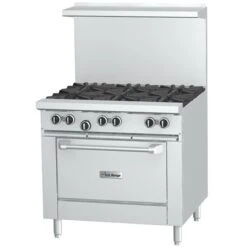 U.S. Range U36-6R Natural Gas 6 Burner 36in Range With Standard Oven - 230000 BTU