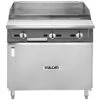 Vulcan V Series 36in Liq Propane Heavy-Duty Thermostatic Range W Griddle Top And Cabinet Base-90000 BTU