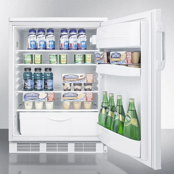 Summit Built In Undercounter Refrigerator W/Lock 5.5 Cu. Ft. White - Image 4