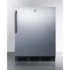 Summit-32"H All-Refrigerator For Built-In Use Under ADA Counters, , Black,