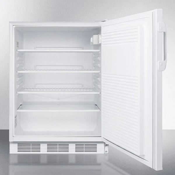 Summit-32"H All-Refrigerator For Built-In Use Under ADA Comp Counters, Front Lock