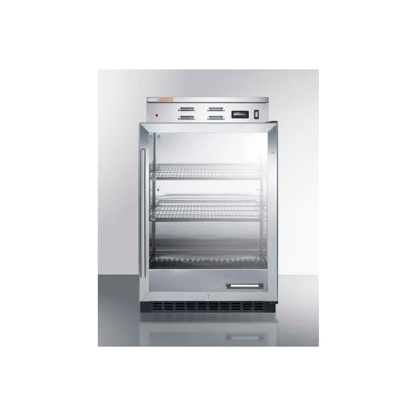 Accucold Single Chamber Warming Cabinet With Glass Door, Stainless Steel, 5.0 Cu. Ft. Capacity