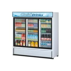 Turbo Air TGM-69R - Merchandiser, Refrigerated, White, 3 Sliding Glass Doors, 69 Cu. Ft., 78"W