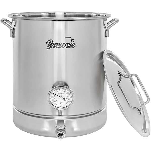 Concord BREWSIE 8 Gal/ 32 Quart Stainless Steel Home Brew Kettle Set - Image 5
