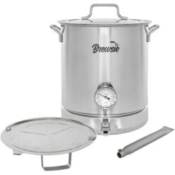 Concord BREWSIE 8 Gal/ 32 Quart Stainless Steel Home Brew Kettle Set