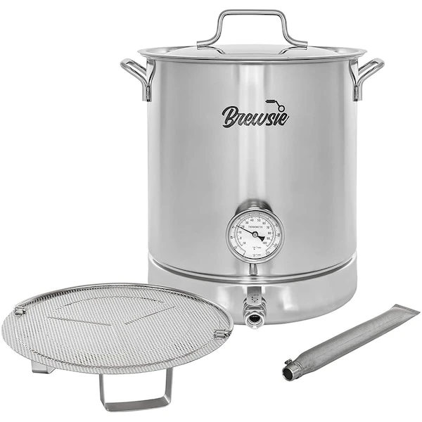 Concord BREWSIE 8 Gal/ 32 Quart Stainless Steel Home Brew Kettle Set