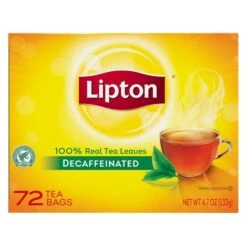 Lipton Decaffeinated Individually Wrapped Tea Bags, PK432