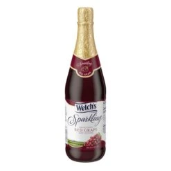 Welch's Sparkling Red Grape Juice 25.4 Fl. Oz. Bottle, PK12