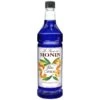 Monin Blue Curacao Syrup 1 Liter Bottle, PK4