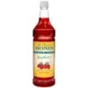 Monin Sugar-Free Raspberry Syrup 1 Liter Bottle, PK4