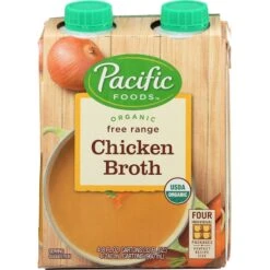 Pacific Foods Organic Free Range Chicken Broth, PK24