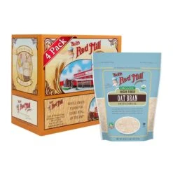 Bob's Red Mill Organic Oat Bran 18 Oz. Bag, PK4