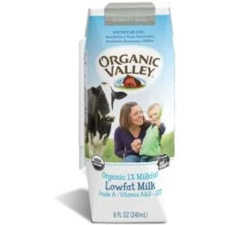 Organic Aseptic Lowfat Milk 8 Oz., PK24