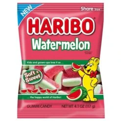 Haribo Confectionery Watermelon Gummies 4.1 Oz. Bags, PK12
