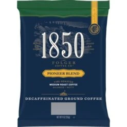 Folgers 1850 9 Oz. Decaffeinated Ground Pioneer Blend, PK12