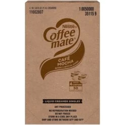 Coffee-Mate Cafe Mocha Single Serve Liquid Creamer .375 Oz. Cup, PK200