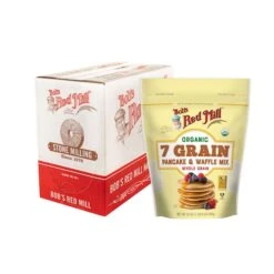 Bob's Red Mill Organic 7 Grain Pancake And Waffle Mix 24 Oz. Bag, PK4