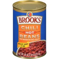 Brooks Chili Hot Beans 40 Oz., PK12