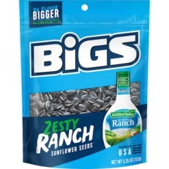 Bigs Hidden Valley Ranch Shelled Sunflower Seeds 5.35 Oz., PK12