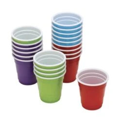 Assorted Polypropylene Disposable Shot Glass