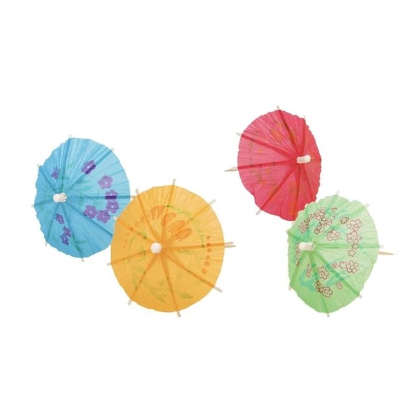 Assorted Polypropylene Umbrella Appetizer Picks