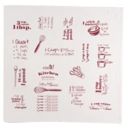 Cooks Kitchen Marsala Cotton Conversions & Equivalents Krinkle Flour Sack Towel