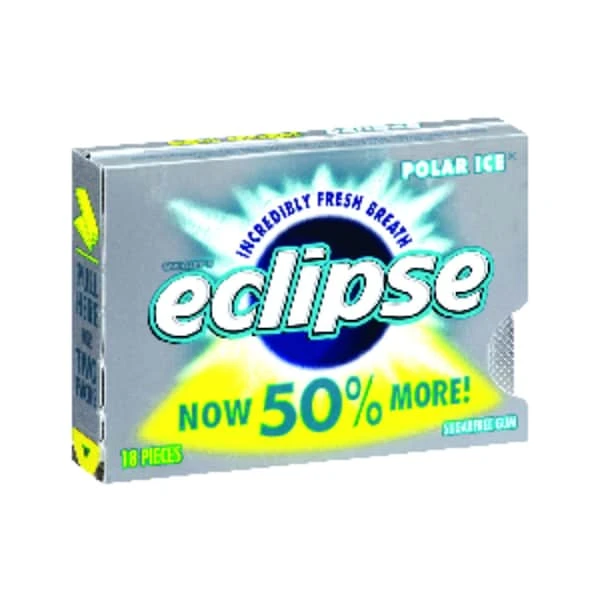 Eclipse Sugar Free Polar Ice Chewing Gum 18 Pc