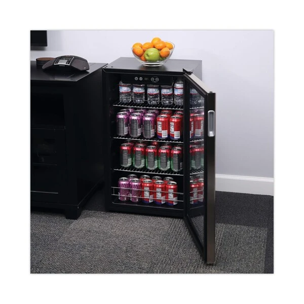 3.4 Cu. Ft. Beverage Cooler, Stainless Steel/Black - Image 2