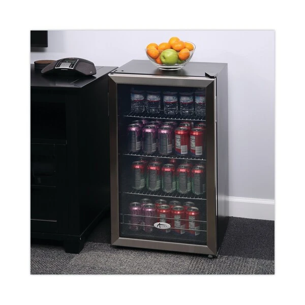 3.4 Cu. Ft. Beverage Cooler, Stainless Steel/Black - Image 4