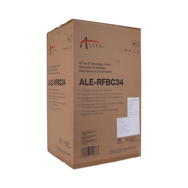 3.4 Cu. Ft. Beverage Cooler, Stainless Steel/Black - Image 5