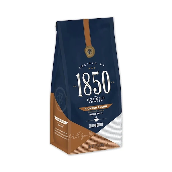 Coffee, Pioneer Blend, Medium Roast, Ground, 12 Oz Bag - Image 2