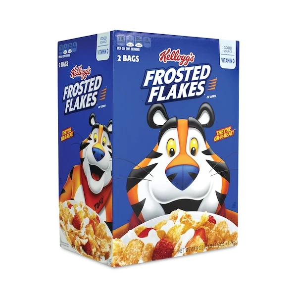 Frosted Flakes Breakfast Cereal, 619 Oz Bag, PK2, 2PK
