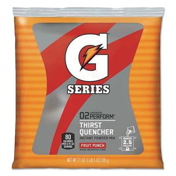 Gatorade Thirst Quencher Powdered Drink Mix, Fruit Punch, 21oz Packet, PK32 PK