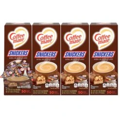 Liquid Coffee Creamer, Snickers, 0.38oz Mini Cups, PK200