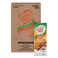 Liquid Coffee Creamer, Sugar-Free Hazelnut, 0.38 Oz Mini Cups, PK200