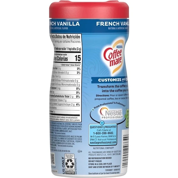 Powder Creamer, 15 Oz, French Vanilla, PK12 - Image 5