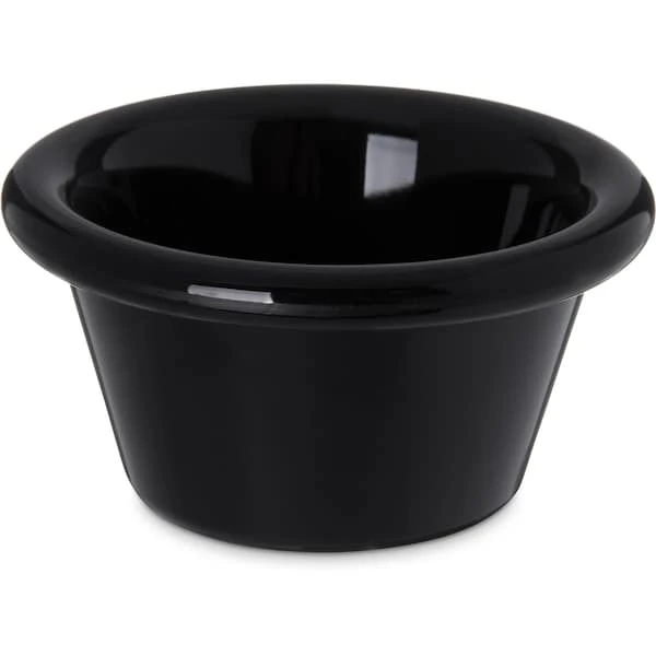 CARLISLE SAN Smooth Ramekin, 2 Oz., Blk, PK48