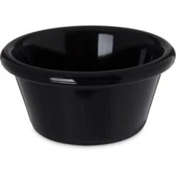 CARLISLE SAN Smooth Ramekin, 3 Oz., Blk, PK48