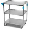 CARLISLE SS Utility Cart, 3 Shelf, 300 Lb., 18x27"