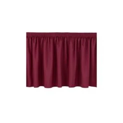 Stage Shirred Pleat Skirting, 8"H X 96"L, Burgundy