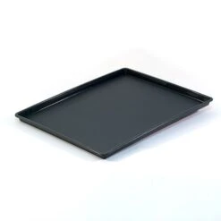 Essential 10.5x12.5" Rect. Tray W/ Square Corners, Graphite, PK 36