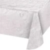 Creative Converting Opalescent White Paper Tablecloth, 108"x54", 12PK