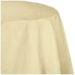 Ivory Octy Round Tablecloth, 82", 12PK