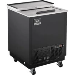 Nexel Glass Froster, 1 Sliding Door, 4.1 Cu. Ft., Black