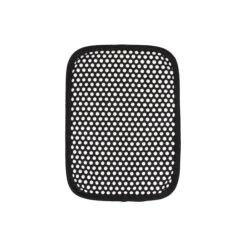 Royale Solid Pot Holder/with White Silicone Dots Black